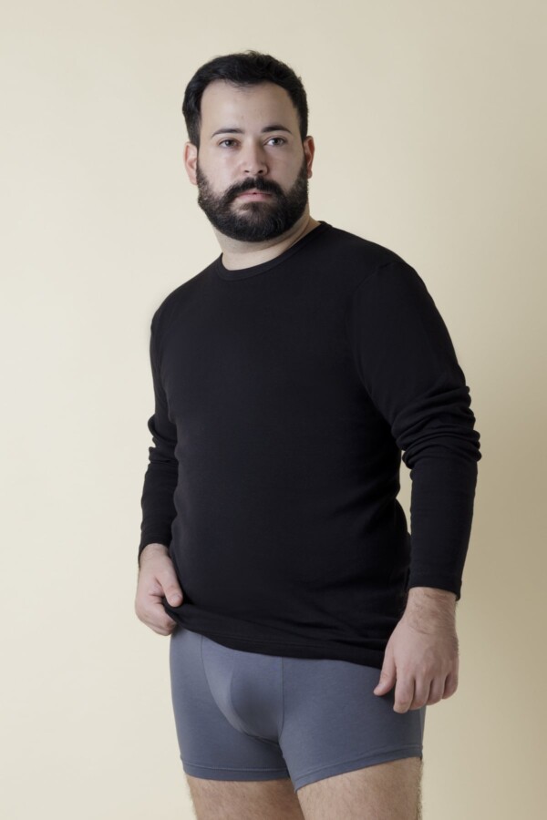 Maglia Uomo Oversize Fronte Nero