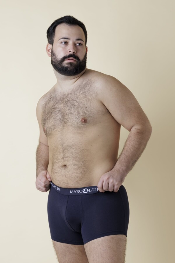 Boxer Uomo Oversize Fronte Blu