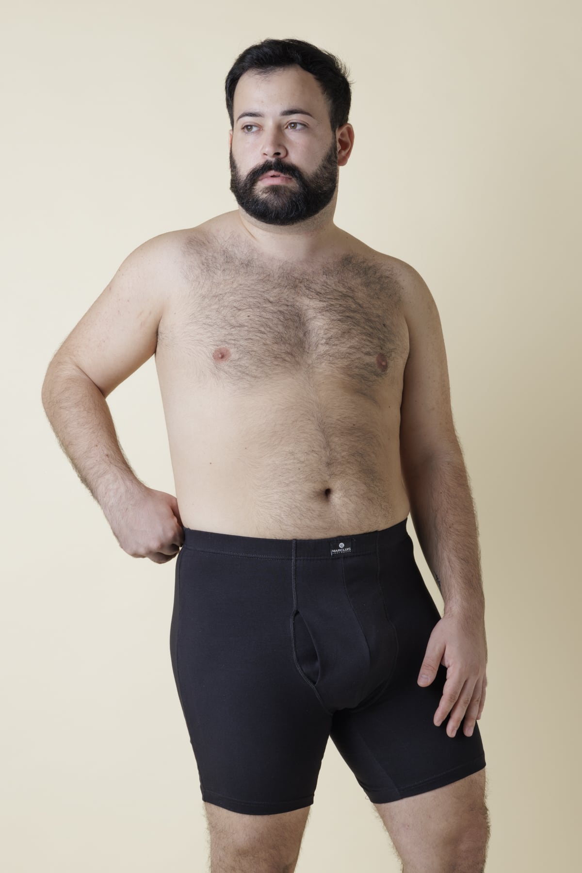 Boxer Uomo Oversize Fronte Nero